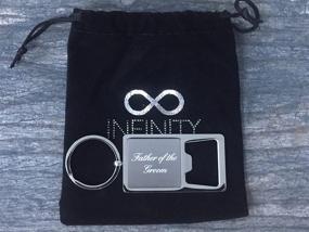 img 1 attached to Infinity Collection Father Grooms Keychain