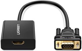 img 4 attached to 🔌 UGREEN Active HDMI to VGA Adapter with 3.5mm Audio Jack - HDMI Female to VGA Male Converter for TV Stick, Raspberry Pi, Laptop, PC, Tablet, Digital Camera, Nintendo Switch