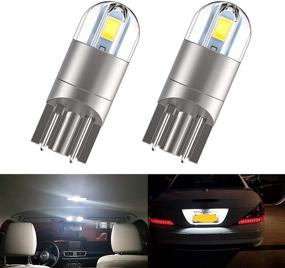 img 4 attached to 🚗 Upgrade Your Car Interior with 194 LED Interior Bulbs T10 LED Car Bulbs - Bright 3030 Chips, 168 Bulb, 175 2825 W5W LED Car Bulbs - Xenon White, Pack of 2