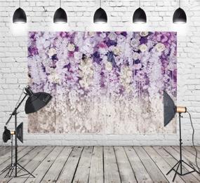 img 2 attached to 2.2x1.5m Purple Flowers Photography Backdrop - Wedding, Bridal Shower, Spiral Decorations, Floral 3D Backdrop - Table Dessert Decor, Photoshooting Background (XT-6708)