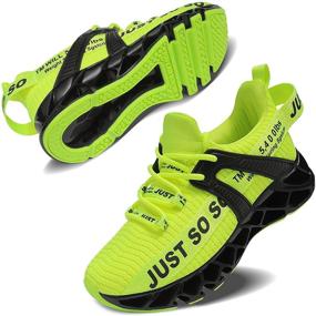 img 4 attached to 👟 Ultra-Lightweight COKAFIL Running Tennis Sneakers for Active Boys