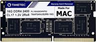 🔌 timetec 16gb ddr4 2400mhz ram upgrade for apple 2017 imac (27-inch w/retina 5k, 21.5-inch w/retina 4k) – compatible with imac 18,1/18,2/18,3 logo