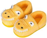 dinosaur slippers: best indoor bedroom shoes and slippers for toddler boys logo