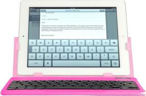 img 2 attached to 📱 iHome Type Series: Slim Bluetooth Keyboard Case for iPad 2/3/4 in Pink