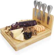 toscana asiago original design cheese board with cheese tools - by picnic time brand - enhance your picnics логотип