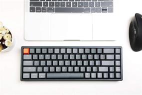 img 1 attached to Keychron K6 68-Key Wireless Bluetooth/USB Wired Gaming Mechanical Keyboard with RGB LED Backlit, Compact 65% Layout, N-Key Rollover, Aluminum Frame for Mac Windows, Gateron Brown Switch