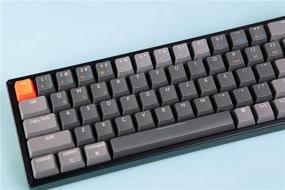 img 3 attached to Keychron K6 68-Key Wireless Bluetooth/USB Wired Gaming Mechanical Keyboard with RGB LED Backlit, Compact 65% Layout, N-Key Rollover, Aluminum Frame for Mac Windows, Gateron Brown Switch