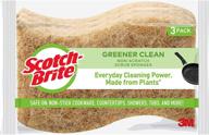 🌿 environmentally friendly non-scratch scrub sponge 4.5 x 2.8 3/pack logo