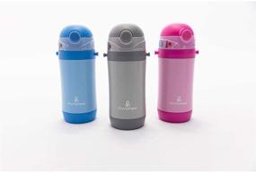 img 2 attached to 🍼 Primo Passi Insulated Straw Water Bottle for Kids - 12 Ounce Thermos Bottle (Pink)