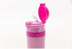 img 1 attached to 🍼 Primo Passi Insulated Straw Water Bottle for Kids - 12 Ounce Thermos Bottle (Pink)