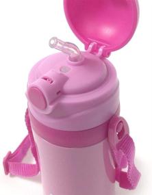 img 3 attached to 🍼 Primo Passi Insulated Straw Water Bottle for Kids - 12 Ounce Thermos Bottle (Pink)