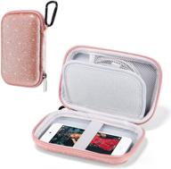 🎧 ulak mp3 mp4 player case bag for ipod touch 7th/6th/5th gen/soulcker/sandisk mp3 player/g.g.martinsen/sony nw-a45 - fits earphones, usb cable, memory cards, glitter logo