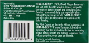 img 1 attached to 🦷 Stim-U-Dent Mint Flavor Plaque Removers - 100 Picks (4-25 Packs) - Pack of 10