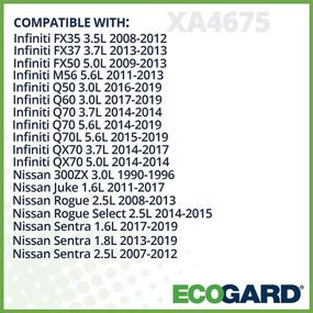 img 2 attached to 🔍 ECOGARD XA4675 Премиум воздушный фильтр для двигателя для Infiniti Q50 3.0L 2016-2019, FX35 3.5L 2008-2012, QX70 3.7L 2014-2017, Q60 3.0L 2017-2019, FX37 3.7L 2013, M56 5.6L 2011-2013, FX50 5.0L 2009-2013 - Высококачественное решение для фильтрации воздуха.