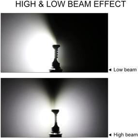 img 3 attached to BA20D Светодиодная лампа для мотоцикла: Супер яркий 1500 люмен Ксенон белый 6000K — высокие и низкие лучи, 12V Г6 Мотоцикл фары (1 шт.)