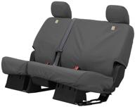 carhartt seatsaver custom 2nd row 40/60 bench seat cover - ssc8396cagy for ram trucks (2011-2020) - gravel logo