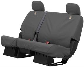 img 3 attached to Carhartt SeatSaver Custom 2nd Row 40/60 Bench Seat Cover - SSC8396CAGY for Ram Trucks (2011-2020) - Gravel