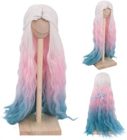 img 3 attached to Устойчивый парик MUZI WIG из кудрявых искусственных волокон: идеально стилизованный и долговечный парик