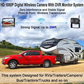 img 3 attached to 📷 Rohent R7 Inch HD 1080P DVR RV Backup Camera System с беспроводной поддержкой для RV Furrion, предустановленных RVs: Сильный сигнал, сенсорный монитор и совместимость с дополнительной камерой