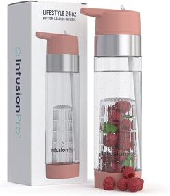 img 4 attached to 🍹 Kauai Sunset Infusion Pro Fruit Infuser Water Bottle with Straw Lid 24 oz : Flip-Up Water Bottle Straw : Insulated Sleeve &amp; Fruit Infusion Water eBook : Bottom Loading Water Infuser for Enhanced Flavor