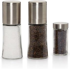 img 3 attached to 🧂 Stainless Steel Kamenstein Elite Salt and Pepper Grinder Set + Free 5-Year Spice Refills