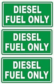 img 2 attached to Набор виниловых наклеек для дизельного топлива Premium Weatherproof Diesel Fuel Only - 3 шт. этикетки для топливного люка
