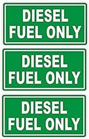 img 1 attached to Набор виниловых наклеек для дизельного топлива Premium Weatherproof Diesel Fuel Only - 3 шт. этикетки для топливного люка