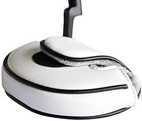 img 3 attached to 🏌️ PGC Small Size White Leather Style Mallet Putter Headcover: Sleek Pu Material for Smaller Mallet Putters