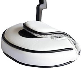 img 4 attached to 🏌️ PGC Small Size White Leather Style Mallet Putter Headcover: Sleek Pu Material for Smaller Mallet Putters