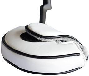 img 2 attached to 🏌️ PGC Small Size White Leather Style Mallet Putter Headcover: Sleek Pu Material for Smaller Mallet Putters