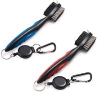 🏌️ 2-pack golf club brush & groove cleaner with zip-line & carabiner - xintan tiger cleaning tools логотип