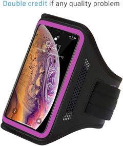 img 3 attached to LOVPHONE iPhone 7/8 Armband - Sport Running Exercise Gym Armband Case for iPhone 8/7/6/6s, with Key Holder, Card Slot, and Water Resistance