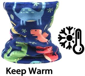 img 3 attached to ❄️ Winter Kids Neck Gaiter: Half Face Protective Cover for Cold Weather - Reusable & Washable for Boys & Girls