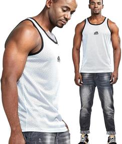 img 3 attached to AIMPACT Men's Mesh Tank Top - Dry Fit Sleeveless Athletic Workout Shirts for Casual Wear