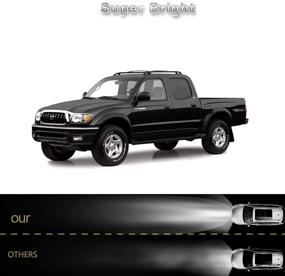 img 3 attached to 🔦 Black Housing Amber Reflector Clear Lens & Black Trim Corner Light Combination Set compatible with Tacoma Pickup Truck 2001-2004, Replacement Headlight GTYTC01-A4 - OE # 81150-04110 81110-04110