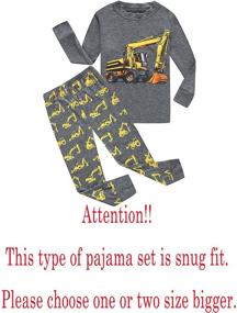 img 3 attached to Family Feeling Excavator Pajamas Pyjamas