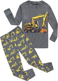 img 4 attached to Family Feeling Excavator Pajamas Pyjamas