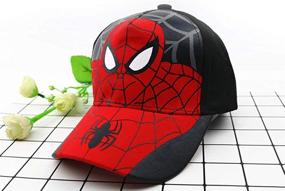 img 3 attached to Бейсболка Snapback Spiderman BAOZOON для детей - аксессуары для мальчиков