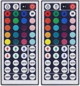 img 4 attached to 📱 DUNZHITECH 44 Keys Wireless Dimmer Remote Controller for 5050 2835 3528 RGB LED Strip Lights LED RGB IR Remote Control - Pack of 2