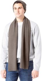 img 4 attached to 🧣 Fishers Finery Cashmere Ribbed Scarf: Luxurious Coziness for Cold Weather