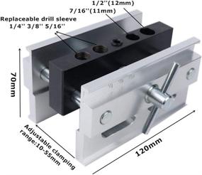 img 3 attached to Precision Self Centering Doweling Jig: JoyTube Drilling Guide for Woodworking - Accurate Hole Placement and Centering Locator Tool