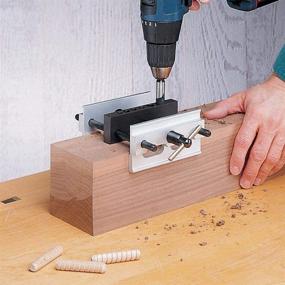 img 1 attached to Precision Self Centering Doweling Jig: JoyTube Drilling Guide for Woodworking - Accurate Hole Placement and Centering Locator Tool