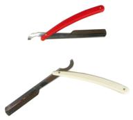 plastic handle straight razor replaceable logo