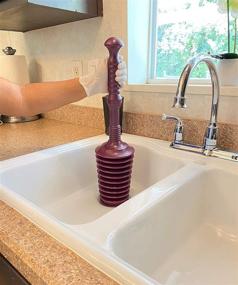 img 3 attached to 🚽 Master Plunger MP500: The Ultimate Heavy Duty All Purpose Plunger for Commercial & Residential Use – Ideal for Laundry Tubs, Bath Tubs, Kitchen Sinks, Garbage Disposal, and Toilets. With Air Release Valve and Powerful Plumbing Performance