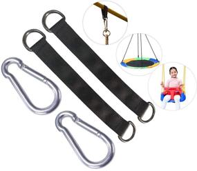 img 4 attached to Tree Swing Hanging Strap Accessories Sports & Fitness