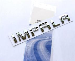 img 2 attached to Yoaoo 2x OEM Fender Impala 3D Logo Badges - Chrome Nameplate Letter Emblems for a Glossy Impala - 22743583