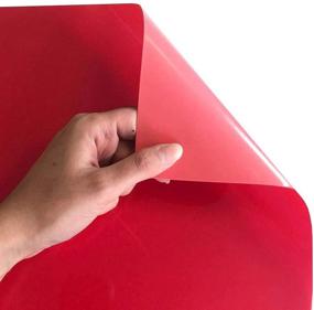 img 3 attached to 🔴 Siser StripFlock Pro HTV 12x12 Sheet - Vibrant Red Textured Heat Transfer Vinyl