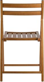 img 1 attached to 🪑 Winsome Robin 4-PC Folding Set Teak Chair: Stylish, Space-Saving Outdoor Furniture