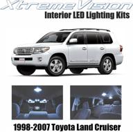 улучшите свой toyota landcruiser 1998-2007 с набором интерьерных светодиодов xtremevision - 10 штук холодного белого цвета + установочный инструмент. логотип