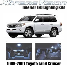 img 4 attached to Улучшите свой Toyota Landcruiser 1998-2007 с набором интерьерных светодиодов XtremeVision - 10 штук холодного белого цвета + установочный инструмент.